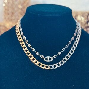 18k Plated The Coffee Bean Glow Chain 18" Silver or Gold